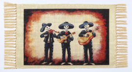 DAY OF THE DEAD TABLE MAT EL MARIACHI TRIO