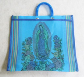 VIRGEN DE GUADELUPE SHOPPER BAG BLUE