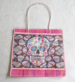 DIA DE LOS MUERTOS SKULL SHOPPER PINK