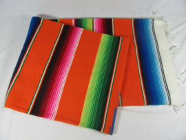 MEXICAN BLANKET / MEXICAN SERAPE LARGE. AMBER