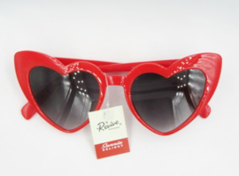 HEART SUNGLASSES. RED