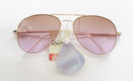 AVIATOR SUNGLASSES. ROSEGOLD & BROWN
