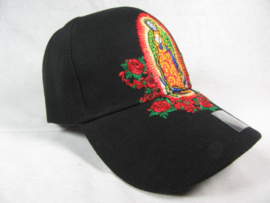 VIRGEN DE GUADELUPE BASEBALL CAP BLACK