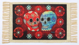 DAY OF THE DEAD TABLE MAT SKULLS