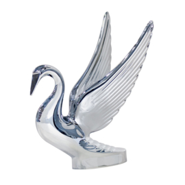 SWAN HOOD ORNAMENT. WITH CHROME WINGS