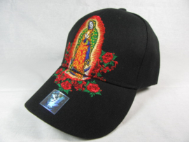 VIRGEN DE GUADELUPE BASEBALL CAP BLACK