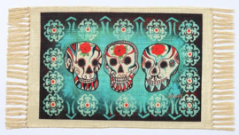 DAY OF THE DEAD TABLE MAT SKULLS