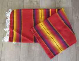MEXICAN BLANKET /  MEXICAN SERAPE LARGE. RUST