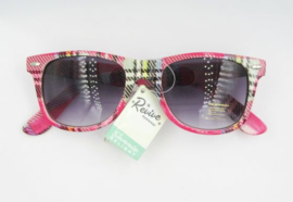 WAYFARER CHECKER SUNGLASSES. PINK