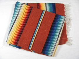 MEXICAN RIO BRAVO BLANKET DARK ORANGE