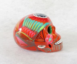 EL DIA DE LA MUERTO  SKULL DARK ORANGE