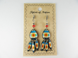 SOUTHWEST STYLE EARRINGS. TURQUOISE