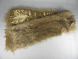 FUR SCARF. BEIGE