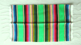 MEXICAN BLANKET TABLE MAT. GREEN