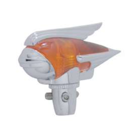 ANTENNA TOPPER 'ART DECO'.  AMBER