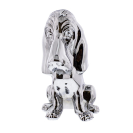 BASSET HOUND HOODORNAMENT. CHROME