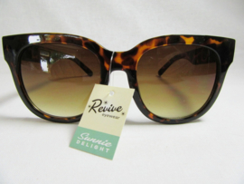 60's MOD SUNGLASSES. BROWN