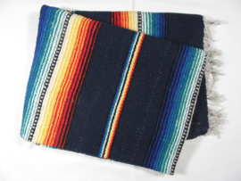 MEXICAN RIO BRAVO BLANKET DARK BLUE