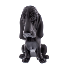 BASSET HOUND HOODORNAMENT. BLACK