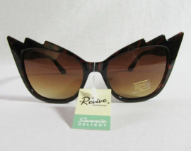 GOTHAM CAT SUNGLASSES. BROWN