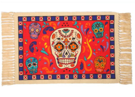 MEXICAN DAY OF THE DEAD TABLE MAT SKULL 