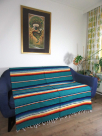 MEXICAN RIO BRAVO BLANKET TURQUOISE