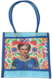 FRIDA KAHLO SHOPPER BLAUW