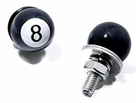 8-BALL LICENSE PLATE FASTENERS