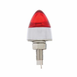 BULLET LICENSE PLATE FASTENERS WITH RED LED LIGHT