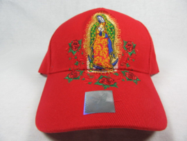 VIRGEN DE GUADELUPE BASEBALL CAP RED