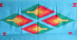 FIESTA BLANKET. LIGHT BLUE