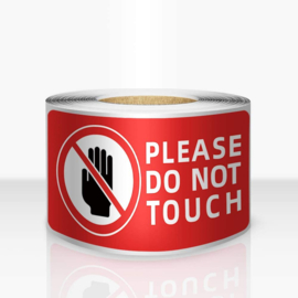 PLEASE DO NOT TOUCH STICKER