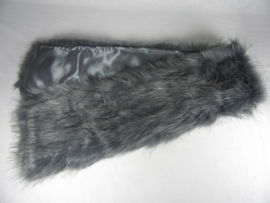 FUR SCARF. GREY