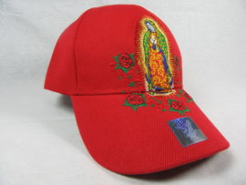 VIRGEN DE GUADELUPE BASEBALL CAP RED