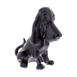 BASSET HOND MOTORKAPORNAMENT. ZWART