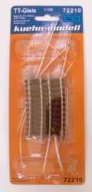 Curved track R1, 10 degree, box of 6 pcs