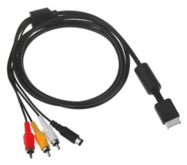 Playstation 1 / 2 / 3 RCA + SVHS Composite Video-kabel