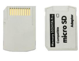Adaptateur SD2VITA pour carte SDHC MicroSD