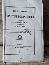 Bundel Bulletins 1865