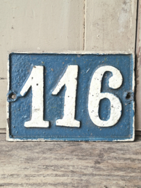 Huisnummer Gietijzer