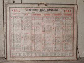 Calendrier 1894
