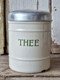 Emaille Theeblik