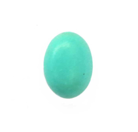 Turquoise ovaal cabochon 8 x  6 x 3 mm