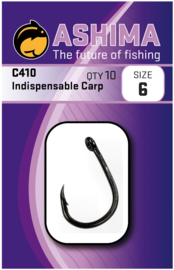 Ashima AS410 Indispensable carp barbless in sizes 2, 4, 6 and 8