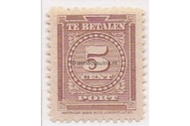 NVPH P34 Postfris (5 cent) Cijfer 1945