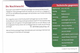 Nederland NVPH M230 (PZM230) Postfris Postzegelmapje De Nachtwacht 2000