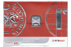 Nederland NVPH M251 (PZM251)Postfris Postzegelmapje Zilveren verassingszegel 2001