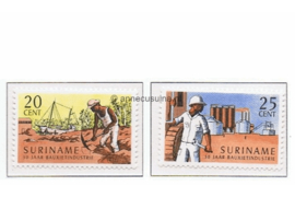 Suriname NVPH 468-469 Postfris 50 jaar Bauxietindustrie