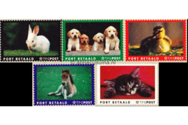 Nederland NVPH BZ17-BZ21 Postfris Dieren met TPG Post logo 2005