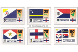 Nederlandse Antillen NVPH 1089-1094 Postfris Vlaggen 1995